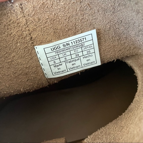 BNIB UGG Deconstructed Mini Zip Boot - Chestnut US 8/EU 39 - Picture 7 of 16